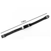 Real Estate Agent Gifts - Interlaced Leather Bracelet, Funny Quote, Father's Day Unique Gifts from Men to Real Estate Agent, Real Estate Agent By Day. Ninja By Night. - Image 2